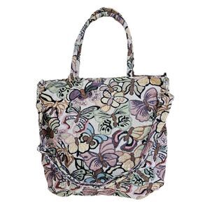 vintage cottagecore whimsigoth butterfly tapestry tote